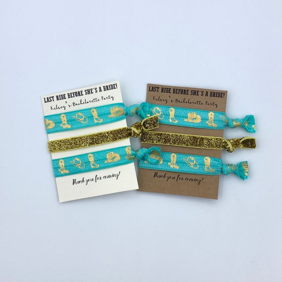 Last Rodeo Bachelorette Party Favors | Cowgirl Hair Ties Set of 10 Amazon.com : 30 Pcs Last Rodeo Bachelorette Party Favors  main image 3