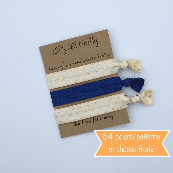 Bachelorette Party Favor Hair Ties Elastic Hair Tie Etsy