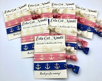 Nautical Anchor Hair Ties: Bachelorette Party Favors