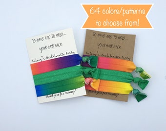 Personalized Bachelorette Party Favor: To Have and To Hold Hair Tie Set