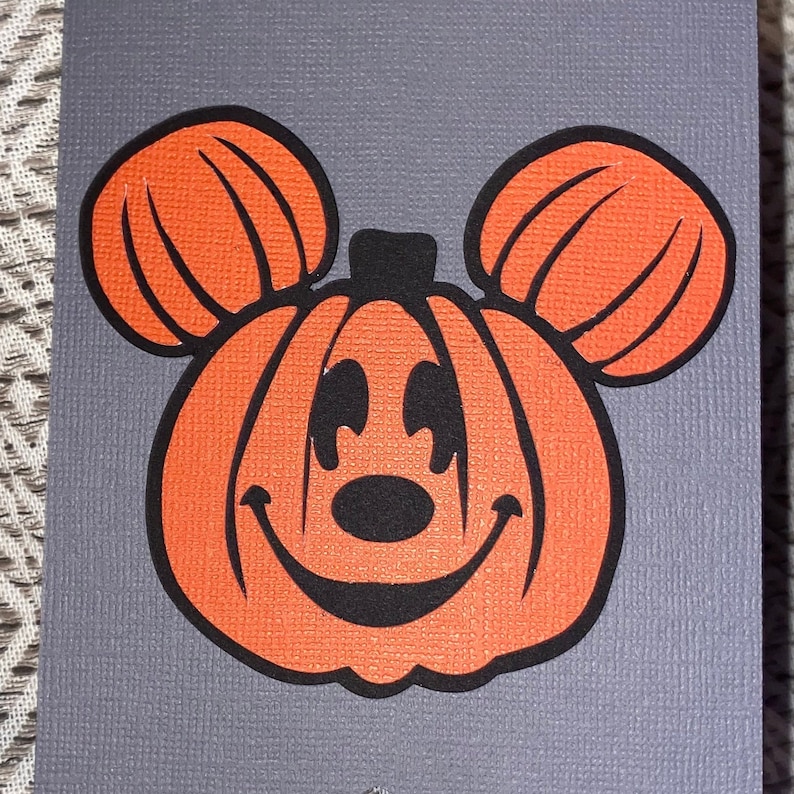 Happy Halloween Mickey /& Minnie Inspired Pumpkin Banner