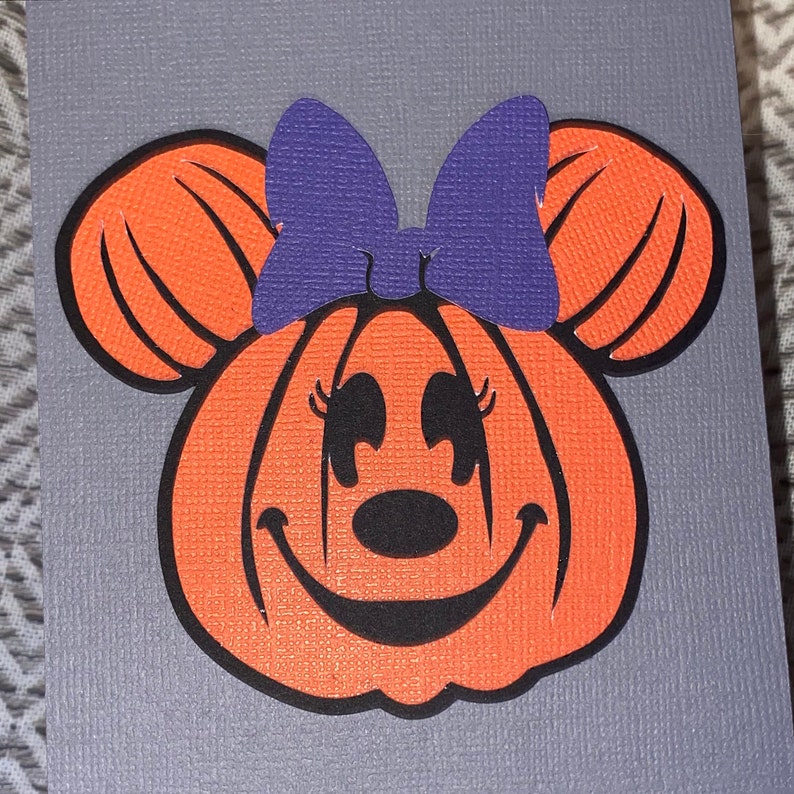 Happy Halloween Mickey /& Minnie Inspired Pumpkin Banner