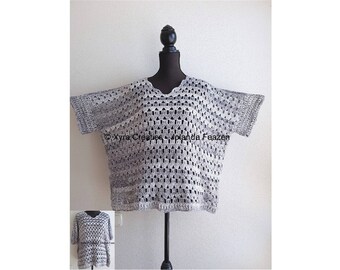 PATR1109 Xyra Crochet-pattern - Wide shirt - top - (Dutch & English-US)