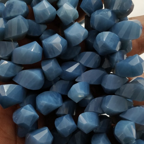 New Arrival 1 Strand Natural Blue Opal shops Beads,Blue Opal Faceted Twisted Beads, Jewelry Making Supplies, 09mmx16mm-13mmx10mm 22 Centimetres