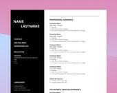 Resume Editable Template | Canva Template | Modern Resume Template | Professional & Modern Resume Template for Canva | Instant Download