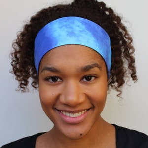 Blue Harmony Swim and Exercise Headband, Nonslip Breathable Yoga Headband, Fashion Headband, Nurse Headband