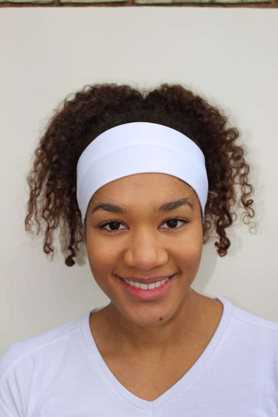white yoga headband