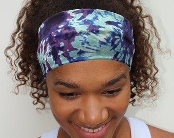 Thick Tie Dye Headband, Stretchy Wide Headband, Nonslip Headband, Fashion Headband, Fabric Headband, Workout Headband, Nurse Headband