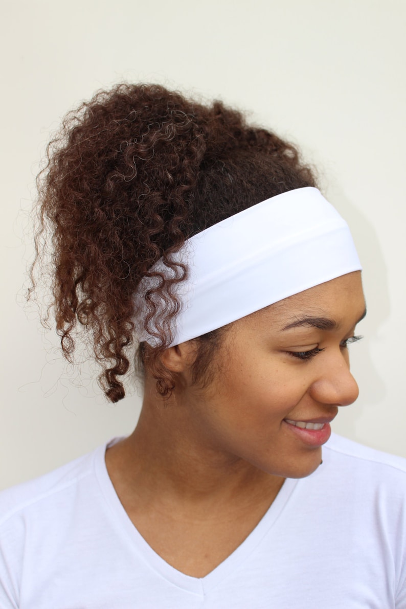 Headbands for Women White Yoga Headband Wide Headband Etsy