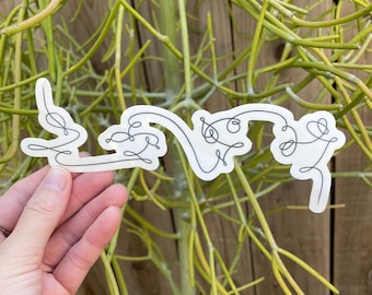BTS Love Yourself Tear Themed Temporary Tattoo