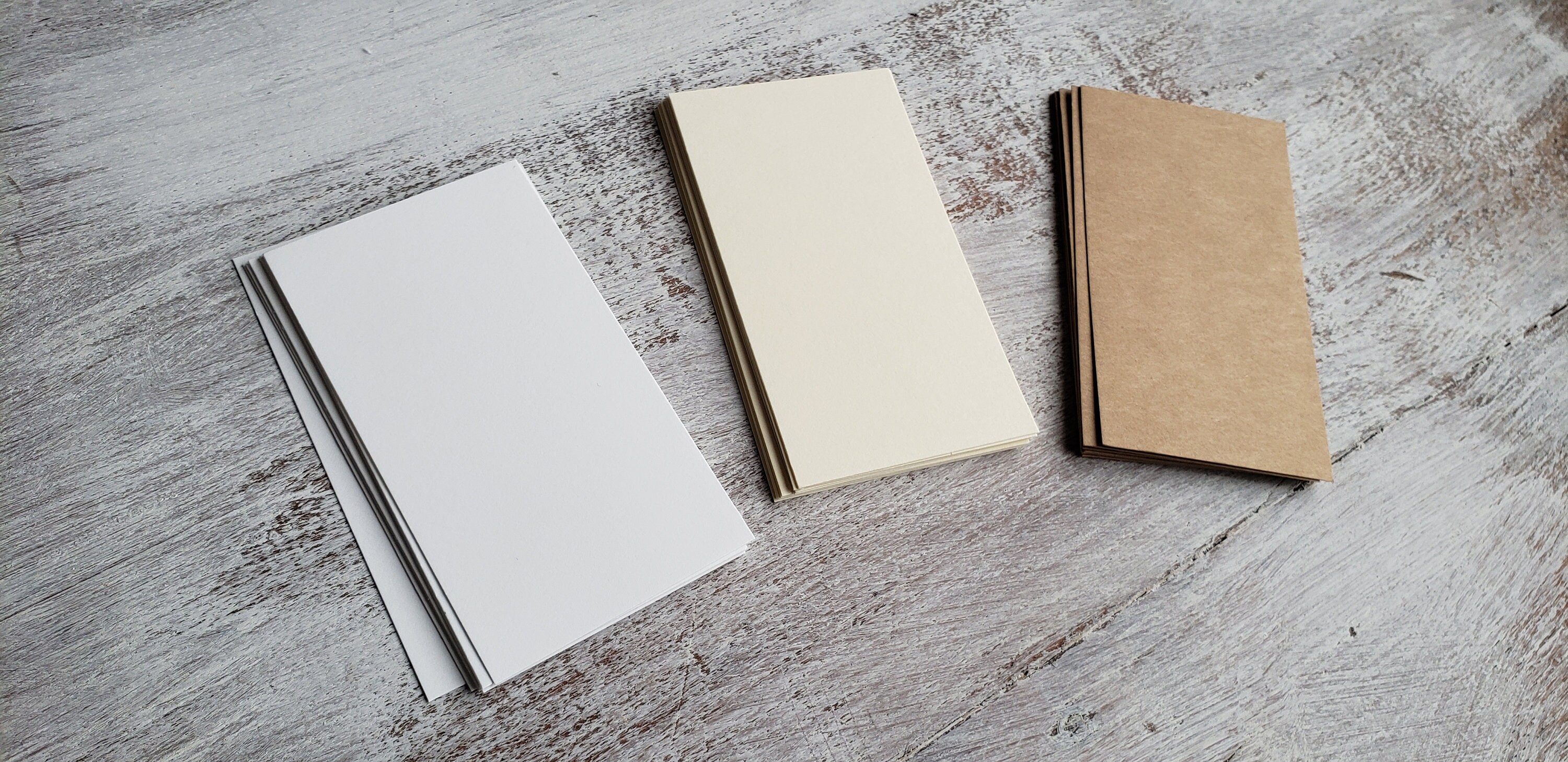 Blank Cards Note Cards Blank Business Cards Kraft Cards Etsy