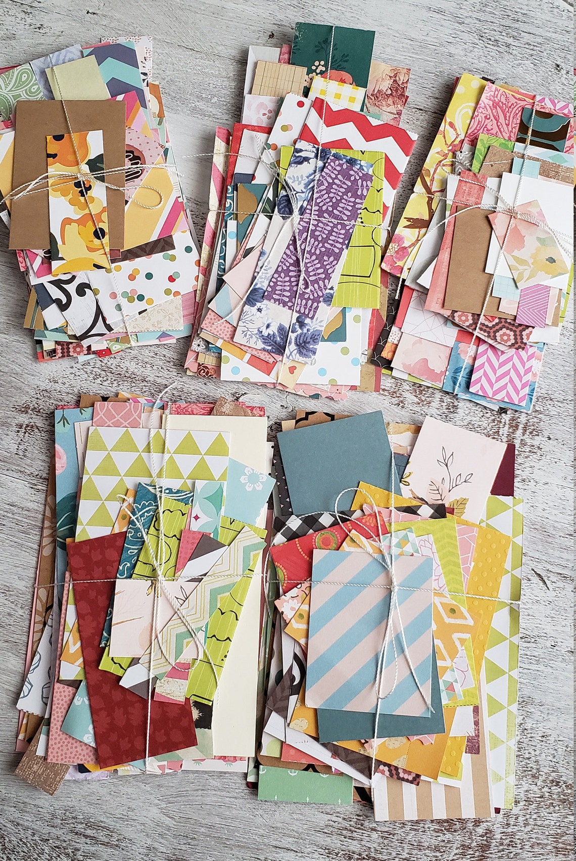 Assorted Scrapbook Paper Assorted Paper Scraps Scrapbook Etsy