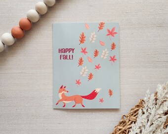 Happy Fall Note Cards - Fall Note Card Set - Fall Stationery - Happy Fall Greeting Cards