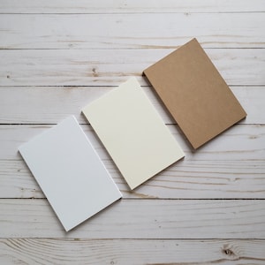 Blank 4x6 Postcards - Blank Note Cards - White Cards - Ivory Cards - Kraft Cards - Blank Insert Cards - Flat Blank Card - Flat 4x6 Cards