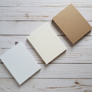 Blank A2 Postcards - Blank Note Cards - White Cards - Ivory Cards - Kraft Cards - Blank Insert Cards - Flat Blank Card - Flat A2 Cards