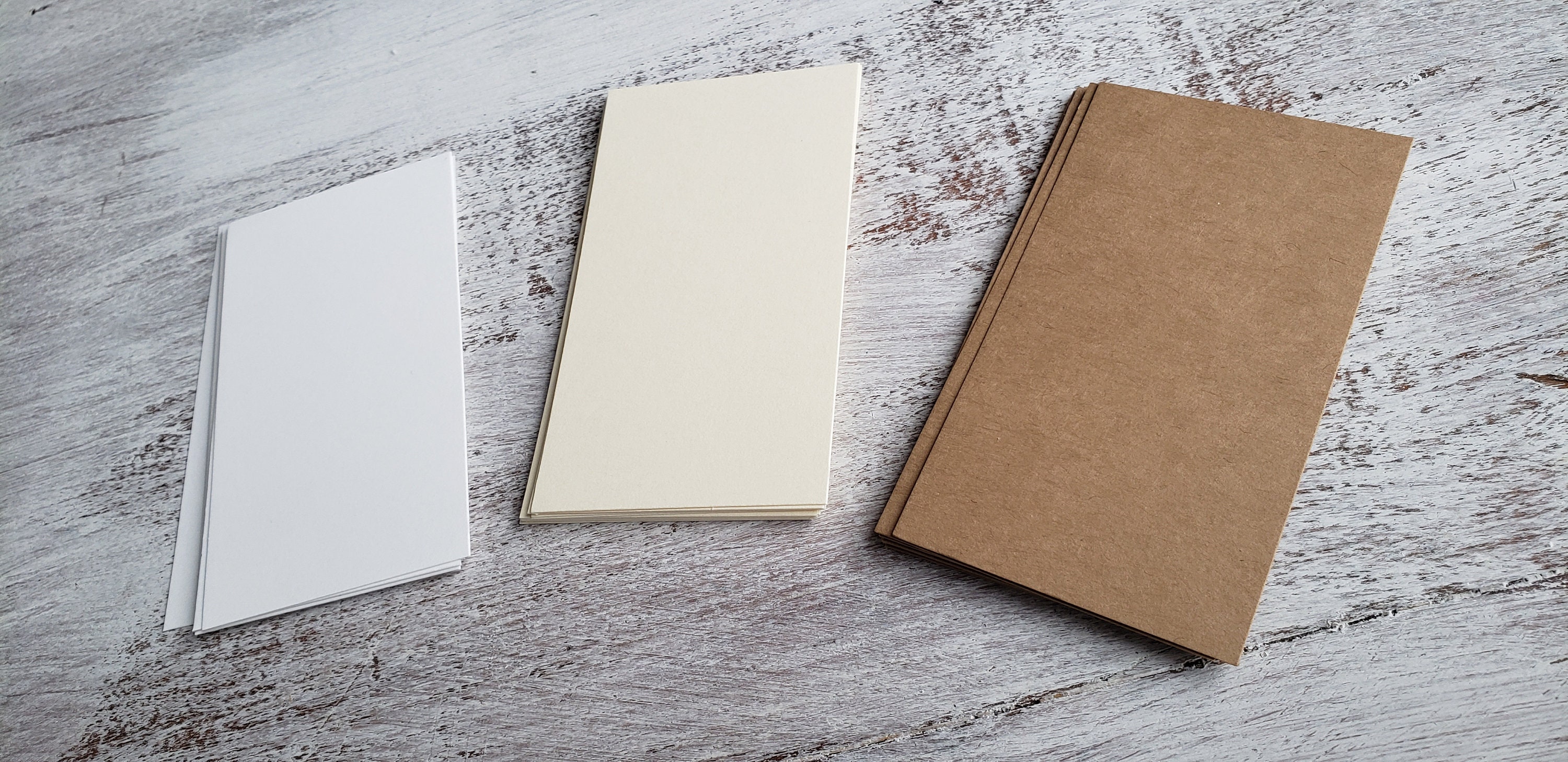 Blank Cards Note Cards Blank Business Cards Kraft Cards Etsy