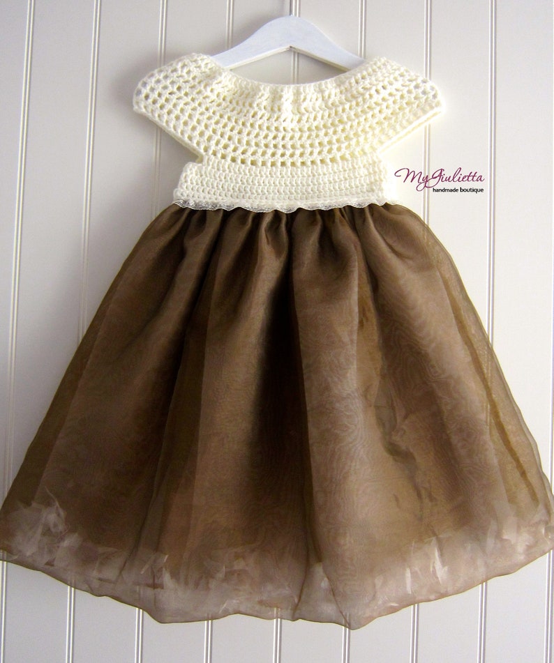 Beige Ceremony dress Children boutique Baptism Girl Dress Special Design Organza White Str Long Dress Ivory Dress Organza skirt