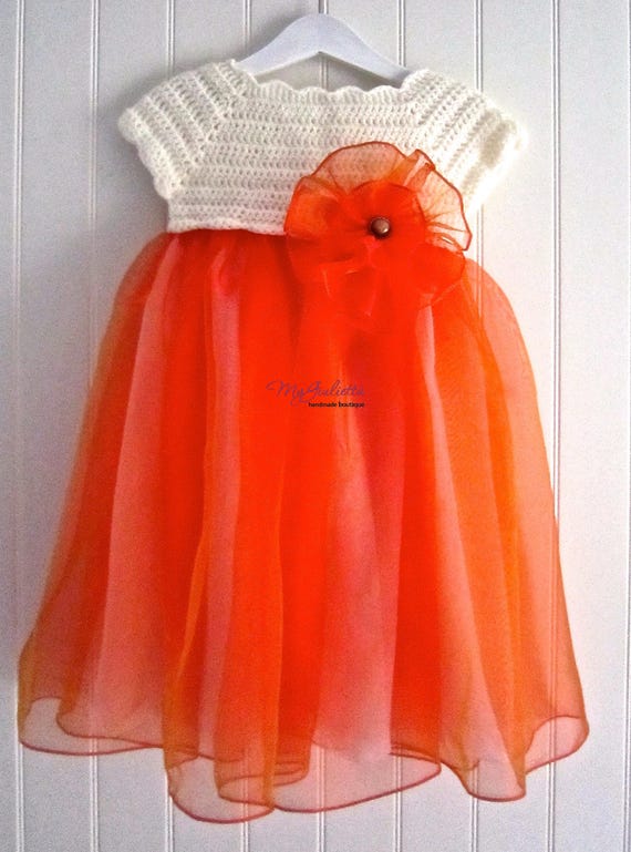 burnt orange flower girl dresses