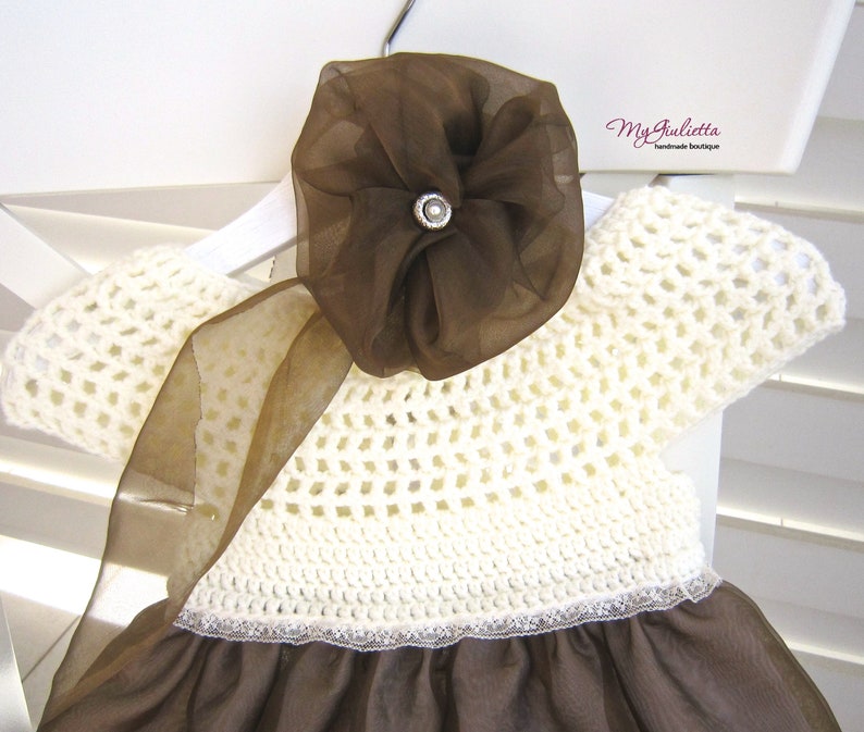 Beige Ceremony dress Children boutique Baptism Girl Dress Special Design Organza White Str Long Dress Ivory Dress Organza skirt