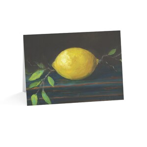 Cartes de voeux, cartes de correspondance avec motif citron, ensemble de papeterie citron, cartes de correspondance agrumes, cartes de remerciement, cartes vierges, cadeaux citron pour elle
