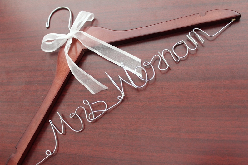 Wedding Hanger Personalized Personalized Hanger Bridal Hanger Etsy