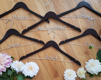 Wedding Hanger, Unique Bride gift, Bridal Hanger, Bridesmaid Gift, Custom Engagement Gifts, Mother of the Bride Gift, Maid of honor gift