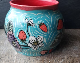 Strawberry vase