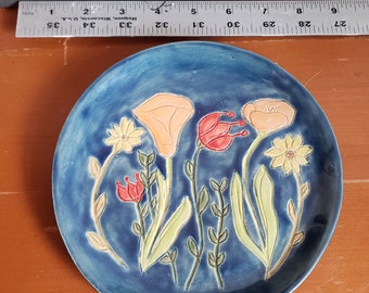 Flower garden plate