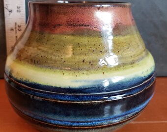 Olive and Sapphire Vase