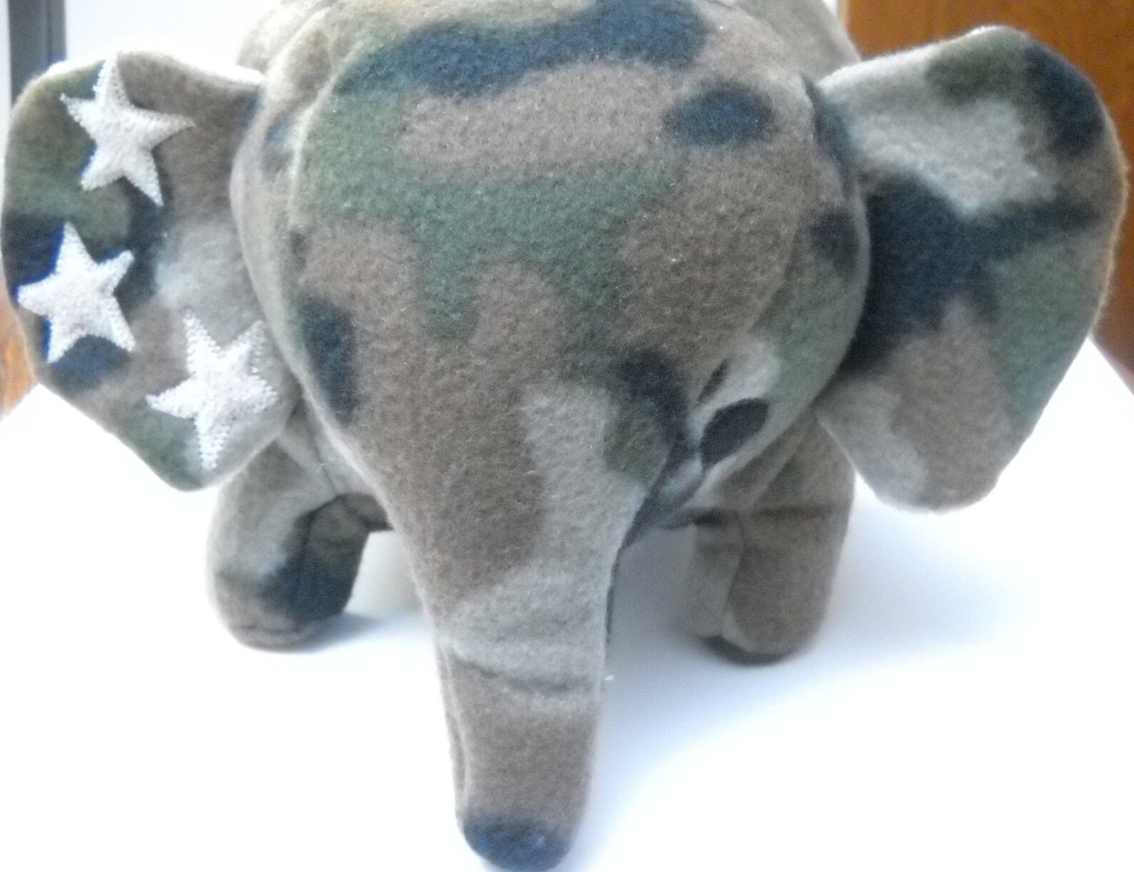 Camouflage Stuffed Elephant Etsy