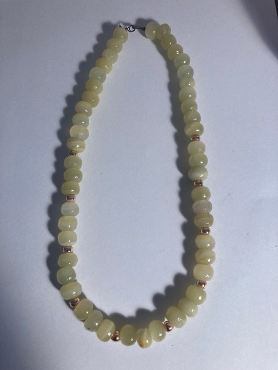 Lemon Jade Beaded Necklace