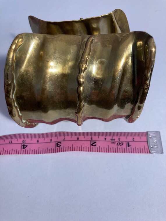 High Tide Brass Cuff Bracelet - image 5