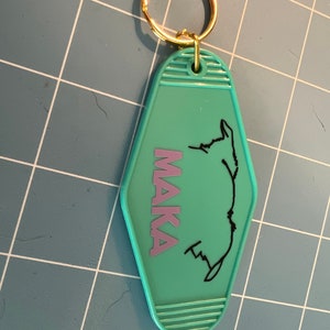 Customized pet ear keychain
