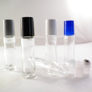 300 ROLL-On BOTTLEs Choose Real GlASS or Stainless STEEL Roller Balls Container 10ml bottle Perfume, Fragrance Essential oil WHOLESALE!