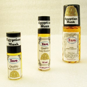 LEGENDARY EGYPTIAN MUSK Oil Zusa Brand Original made w/ Essentials. Choose 5ml to 4 Ounce Size, Sold in U.S. and Canada for 25+ Years