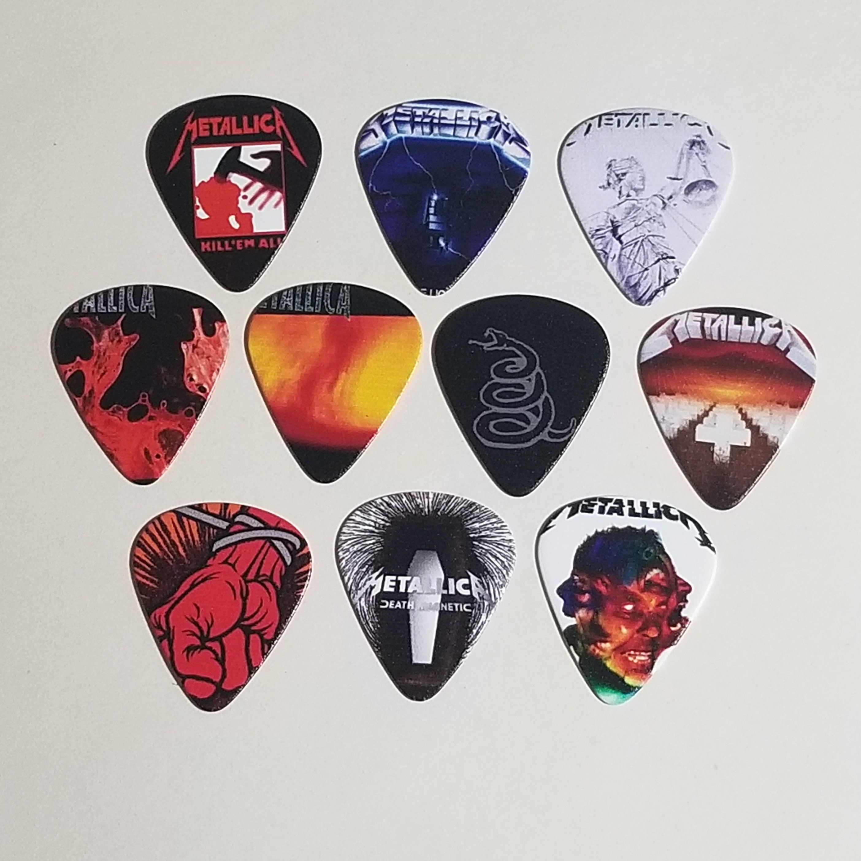 Metallica guitar picks .71 mm guitar picks set of 10 Etsy