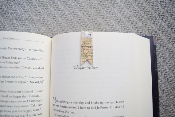 Map Magnetic Banner Bookmark Planner Bookmark Book Clip Etsy