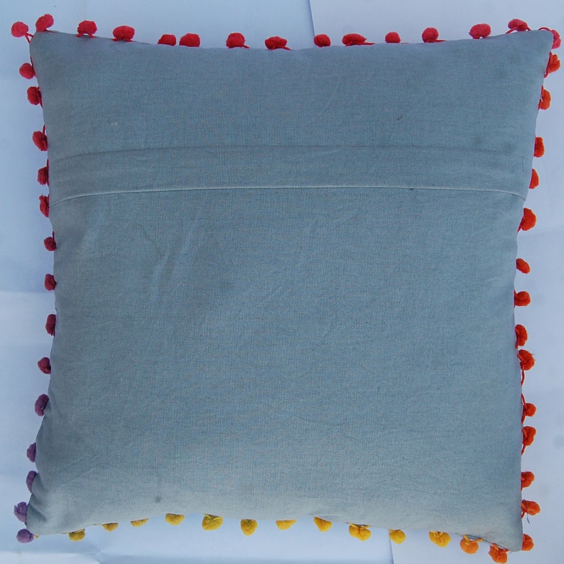 Indian Pillow Cover Woolen Embroidered Suzani Cushion Covers Etsy