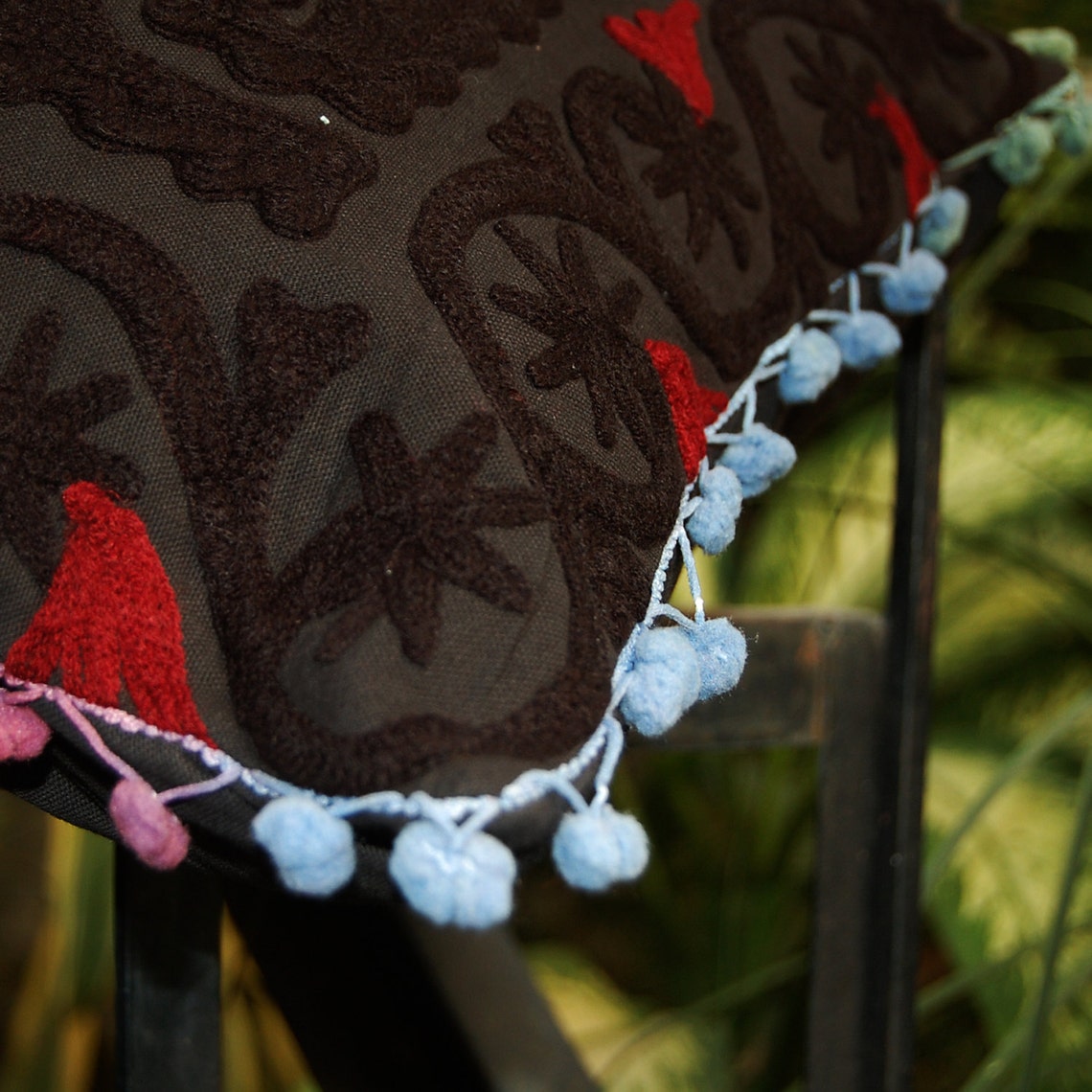 Indian Pillow Covers Suzani Handmade Embroidered Indian Etsy