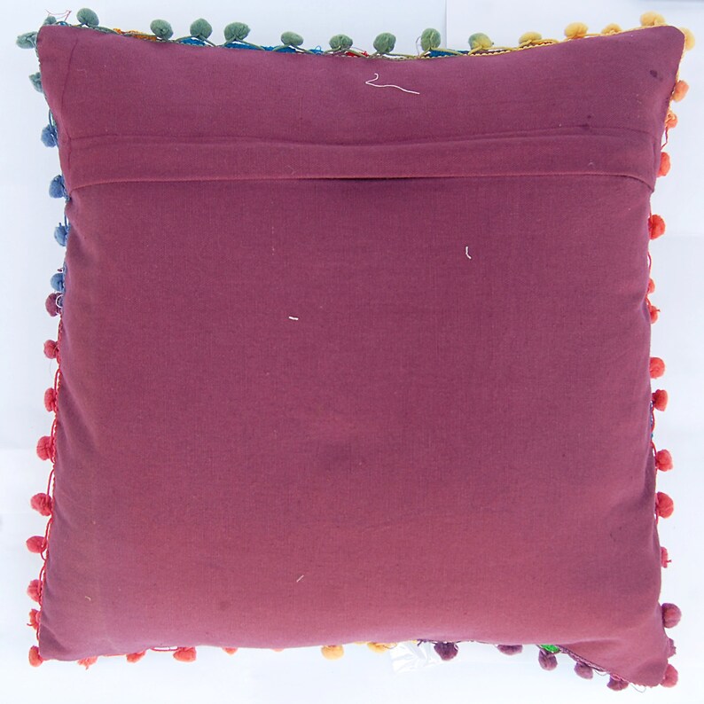 Embroidered Pillow Covers Indian Art Uzbek Suzani Cushion Etsy