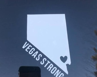 Las Vegas Car, Wall, Laptop Decal // Nevada Sticker // Vegas Strong
