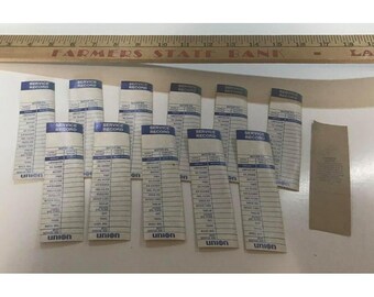 Vintage Union 76 Service Oil Change Window Stickers Lot of 12 Reminders TubJ