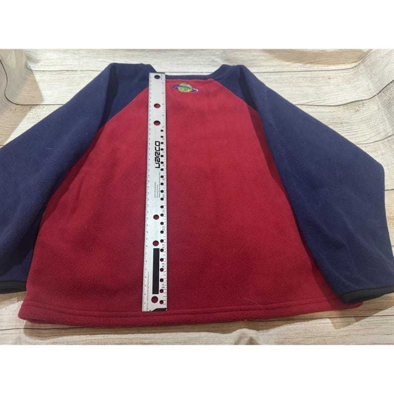 Vintage Disney Store Toy Story Buzz Lightyear Fleece Pullover Sz XS 4/5 Tub32 image 2