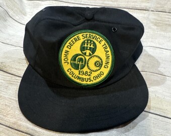 Vintage John Deere Service Training 1982 Columbus Ohio Snapback Cap Hat TubU
