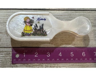 Souvenir Kentucky Girl Flowers Spazzola per capelli Pettine Specchio Tutto in uno Hong Kong H9