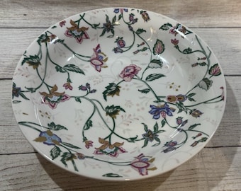 Sociedad de Preservación del Condado de Newport Cuenco de 8" Andrea Sadek? Floral Precioso TB3
