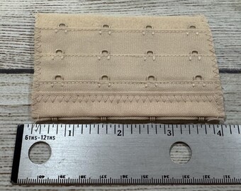 Lot of 7 Vintage 4 Hook 4" Bra Extenders Beige Lady Colesce Cameo Couture GTubB6