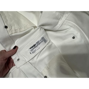 Jeans bianchi NWT Wranglers Original Cowboy Cut taglia 38 x 30 NUOVI 1013MWZWI GTb7 immagine 3