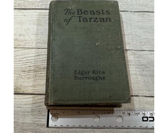 Vintage The Beasts Of Tarzan By Edgar Rice Burroughs 1916 Hardcover TubB3