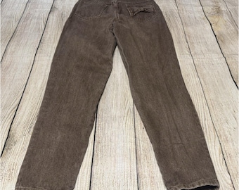 Vintage GS International Brown Jeans with Bow Details Sz 11 / 12 Must See GTub21